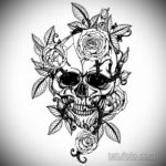 тату череп на руке эскизы 17.09.2019 №006 - Skull tattoo on hand sketches - tatufoto.com