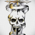 тату череп на руке эскизы 17.09.2019 №017 - Skull tattoo on hand sketches - tatufoto.com