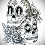 тату череп на руке эскизы 17.09.2019 №018 - Skull tattoo on hand sketches - tatufoto.com