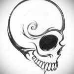 тату череп на руке эскизы 17.09.2019 №019 - Skull tattoo on hand sketches - tatufoto.com