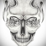тату череп на руке эскизы 17.09.2019 №021 - Skull tattoo on hand sketches - tatufoto.com
