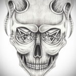 тату череп на руке эскизы 17.09.2019 №021 - Skull tattoo on hand sketches - tatufoto.com