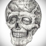 тату череп на руке эскизы 17.09.2019 №027 - Skull tattoo on hand sketches - tatufoto.com