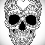 тату череп на руке эскизы 17.09.2019 №028 - Skull tattoo on hand sketches - tatufoto.com