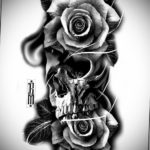 тату череп на руке эскизы 17.09.2019 №031 - Skull tattoo on hand sketches - tatufoto.com