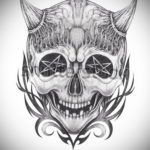 тату череп на руке эскизы 17.09.2019 №036 - Skull tattoo on hand sketches - tatufoto.com