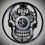 тату череп с часами эскизы 17.09.2019 №018 - skull tattoo with clock sketche - tatufoto.com