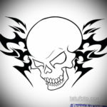тату череп эскиз простых 17.09.2019 №036 - skull tattoo sketch simple - tatufoto.com