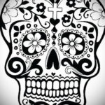 тату череп эскиз простых 17.09.2019 №067 - skull tattoo sketch simple - tatufoto.com