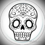 тату череп эскиз простых 17.09.2019 №076 - skull tattoo sketch simple - tatufoto.com