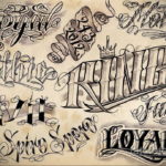 тату эскизы надписи 14.09.2019 №001 - tattoo sketches lettering - tatufoto.com