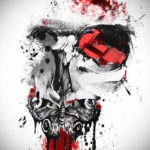тату эскизы черепа треш полька 17.09.2019 №007 - Tattoo sketches skull tras - tatufoto.com