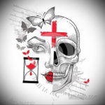 тату эскизы черепа треш полька 17.09.2019 №038 - Tattoo sketches skull tras - tatufoto.com