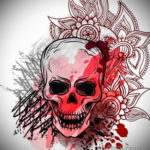 тату эскизы черепа треш полька 17.09.2019 №045 - Tattoo sketches skull tras - tatufoto.com