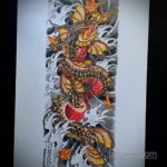 тату японские эскизы цветные 16.09.2019 №007 - tattoo japanese sketches c - tatufoto.com