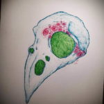 цветные тату эскизы черепа 16.09.2019 №013 - colored skull sketches - tatufoto.com