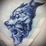 череп волка эскиз тату 17.09.2019 №014 - wolf skull sketch tattoo - tatufoto.com