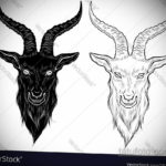 череп козла тату эскиз 17.09.2019 №021 - goat skull tattoo sketch - tatufoto.com