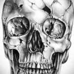 череп эскизы тату реализм 17.09.2019 №001 - skull sketches tattoo realism - tatufoto.com