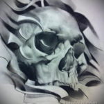 череп эскизы тату реализм 17.09.2019 №003 - skull sketches tattoo realism - tatufoto.com