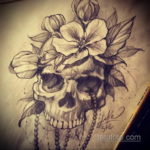 череп эскизы тату реализм 17.09.2019 №007 - skull sketches tattoo realism - tatufoto.com