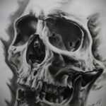 череп эскизы тату реализм 17.09.2019 №009 - skull sketches tattoo realism - tatufoto.com