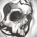 череп эскизы тату реализм 17.09.2019 №011 - skull sketches tattoo realism - tatufoto.com