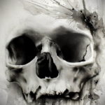 череп эскизы тату реализм 17.09.2019 №016 - skull sketches tattoo realism - tatufoto.com