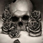 череп эскизы тату реализм 17.09.2019 №020 - skull sketches tattoo realism - tatufoto.com