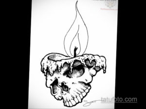 черепа эскиз тату предплечье 17.09.2019 №010 - skull sketch tattoo forearm - tatufoto.com