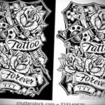 черные эскизы тату женские 14.09.2019 №024 - black female tattoo sketches - tatufoto.com
