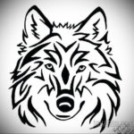эскиз для простые тату волка 15.09.2019 №017 - sketch for simple wolf tattoo - tatufoto.com