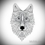 эскиз для простые тату волка 15.09.2019 №038 - sketch for simple wolf tattoo - tatufoto.com