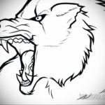 эскиз для простые тату волка 15.09.2019 №041 - sketch for simple wolf tattoo - tatufoto.com