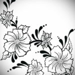эскиз для простые тату цветы 15.09.2019 №045 - sketch for simple tattoo flow - tatufoto.com