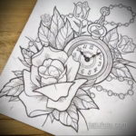 эскиз для тату женские часы 19.09.2019 №006 - sketch for tattoo women wat - tatufoto.com