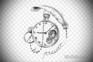 эскиз для тату женские часы 19.09.2019 №009 - sketch for tattoo women wat - tatufoto.com