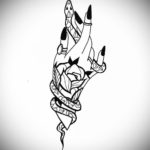 эскиз для тату змея простая 15.09.2019 №074 - sketch for snake tattoo simpl - tatufoto.com