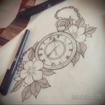 эскиз для тату карманные часы 19.09.2019 №018 - sketch for tattoo pocket w - tatufoto.com