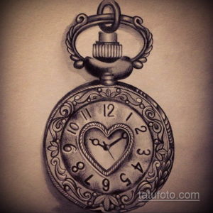 эскиз для тату карманные часы 19.09.2019 №065 - sketch for tattoo pocket w - tatufoto.com