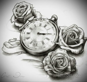 эскиз для тату карманные часы 19.09.2019 №082 - sketch for tattoo pocket w - tatufoto.com
