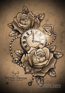 эскиз для тату карманные часы 19.09.2019 №084 - sketch for tattoo pocket w - tatufoto.com