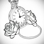эскиз для тату карманные часы 19.09.2019 №094 - sketch for tattoo pocket w - tatufoto.com