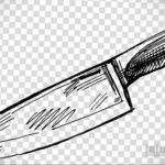 эскиз для тату кухонный нож 23.09.2019 №005 - sketch for tattoo kitchen knif - tatufoto.com