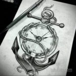 эскиз для тату мужские часы 19.09.2019 №008 - sketch for tattoo men watch - tatufoto.com
