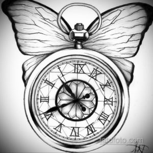 эскиз для тату мужские часы 19.09.2019 №013 - sketch for tattoo men watch - tatufoto.com