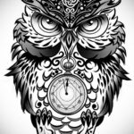эскиз для тату мужские часы 19.09.2019 №018 - sketch for tattoo men watch - tatufoto.com