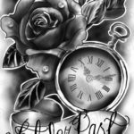 эскиз для тату мужские часы 19.09.2019 №022 - sketch for tattoo men watch - tatufoto.com