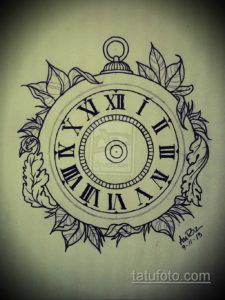 эскиз для тату мужские часы 19.09.2019 №024 - sketch for tattoo men watch - tatufoto.com