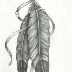 эскиз для тату на запястье перо 26.09.2019 №012 -sketch feather tattoo- tatufoto.com
